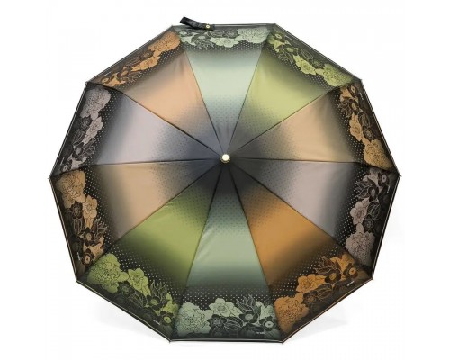 Зонт "Три Слона" женский арт. 3100-D-B-2 зеленый