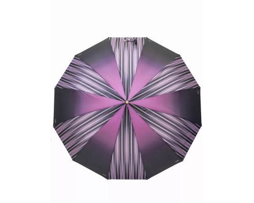 Зонт "Три Слона" женский арт. L3121-A-4 розовый/черный/полоски