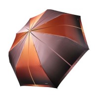 Зонт "Три Слона" женский №3837-a-3, коричневый/оранжевый