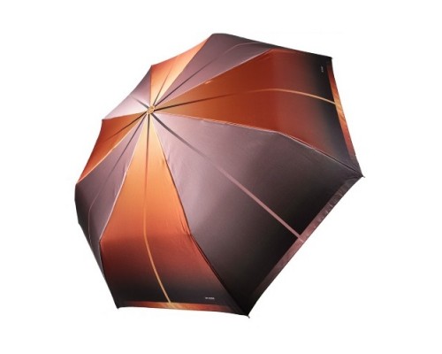 Зонт "Три Слона" женский №3837-a-3, коричневый/оранжевый