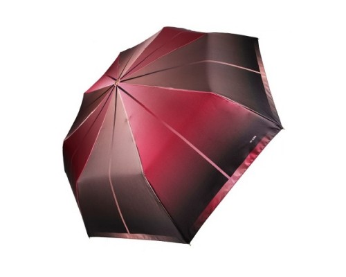Зонт "Три Слона" женский №3837-a-4, красный/коричневый